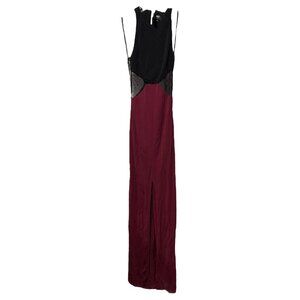 ABS Wine Black Lace and Wine Long‎ Dress - NWT